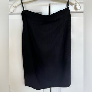 Wool A-line skirt